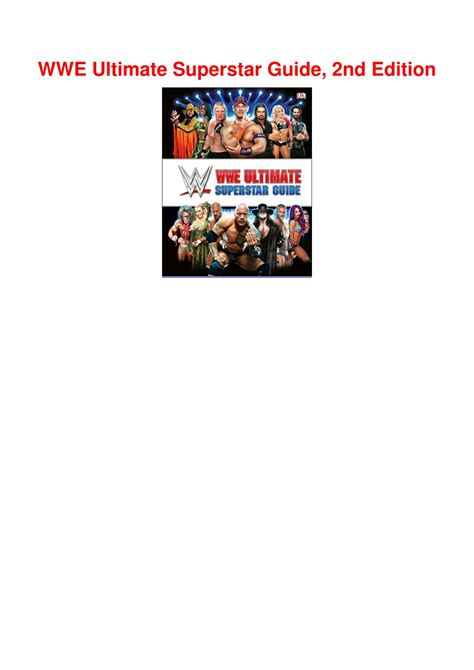 Ppt Downloadpdf Wwe Ultimate Superstar Guide 2nd Edition Powerpoint