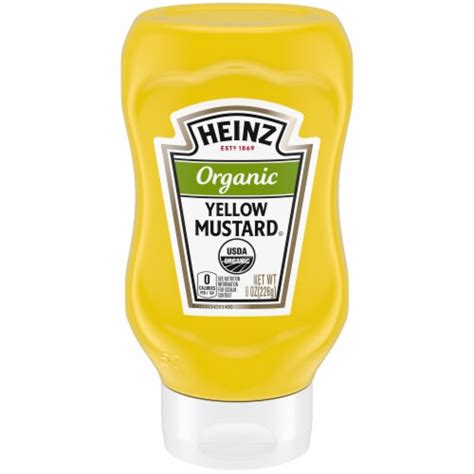 Heinz Organic Yellow Mustard 8 Oz King Soopers