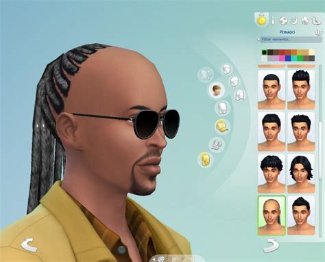 Stevie Wonder Braided Hair By Necrodog At Mod The Sims Sims 4 Updates
