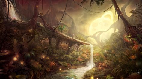 Tapety Barvitý Fantasy Umění Příroda Džungle Mytologie Snímek