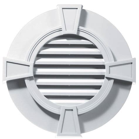 Master Flow 2 In Resin Circular Mini Wall Louver Vent In White 6 Pack