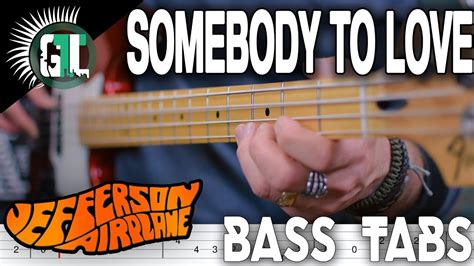 Jefferson Airplane Somebody To Love Bass Cover With Tabs In The
