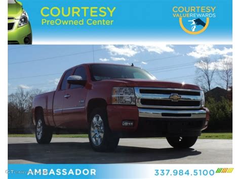 2011 Victory Red Chevrolet Silverado 1500 Lt Extended Cab 76565061