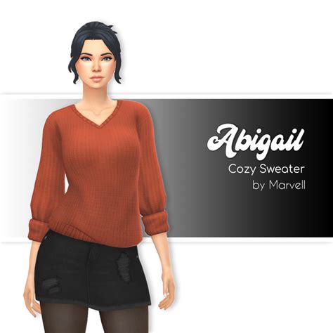 Abigail Sweater Maxis Match Cc World On Patreon In 2021 Sweaters