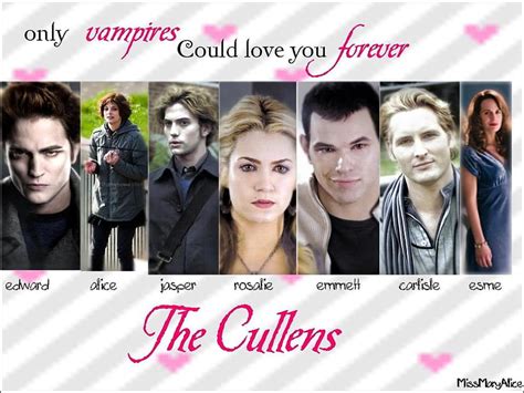 The Cullens Alice Rosalie Twilight Carlisle Esme Jasper Cullens