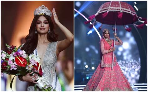 harnaaz sandhu a beauty with brains wins the crown of miss universe 2021