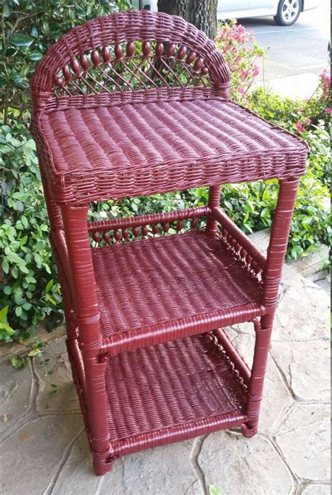 It's comfortable and attractive, so you can enjoy dining or relaxing at home with wicker chairs and furniture today. Vintage Upcycled Three Tier Wicker Bathroom by ...