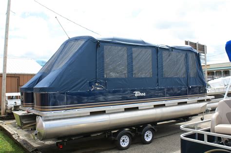 New 24 Ft High End Pontoon Boat With Camper Enclosure 2013 For Sale For
