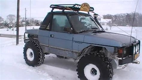 Range Rover Classic Off Roading In The Snow 4x4 Youtube