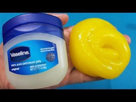 Melted candle wax on furniture or carpets comes off without too much fuss with a cloth dipped in equal parts of vinegar and water. DIY Vaseline Slime! How to Make Slime with Vaseline - YouTube