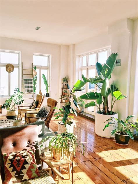 34 Beautiful Indoor Plants Decor For Living Room Bohemian Apartment