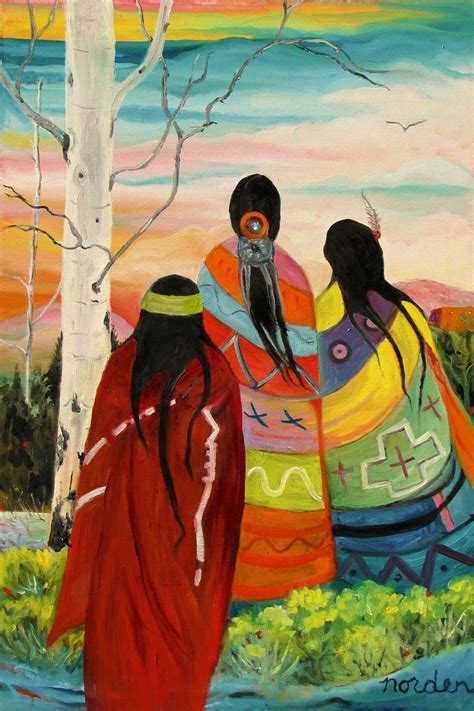 The Spirit Walk By Marilu Norden Kp Native American Art Native