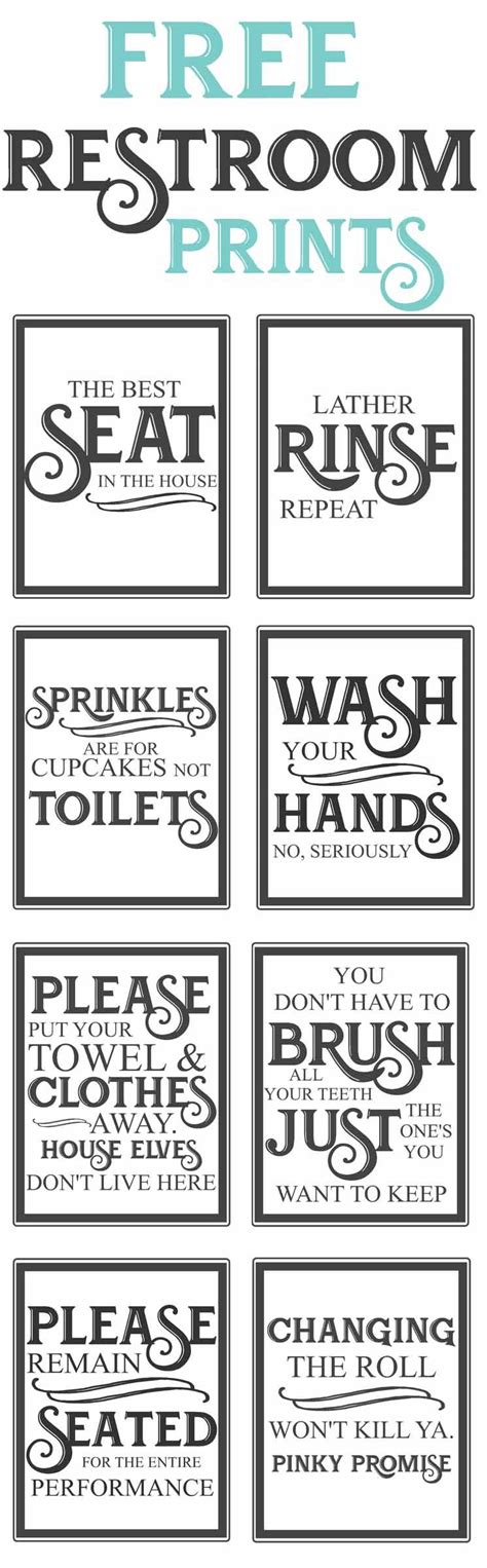 Quotes Free Printable Funny Bathroom Signs ShortQuotes Cc