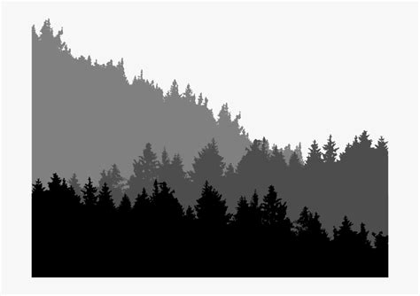 Library Of Forest Vector Library Stock Silhouette Png