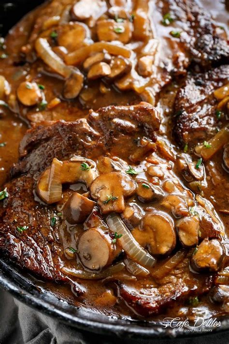 If you're a steak and gravy fan, then these juicy seared ribeye steaks. Pin on Food
