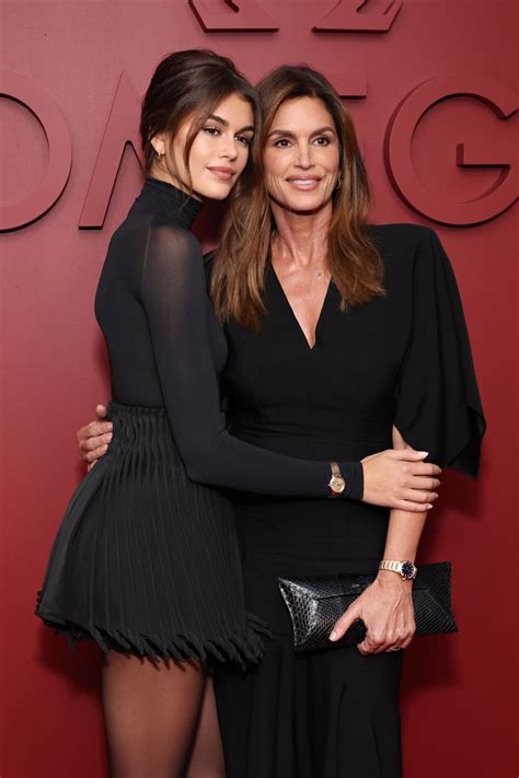 Kaia Gerber And Cindy Crawford At Planet Omega Hosts Fashion Panel And Cocktail Reception At
