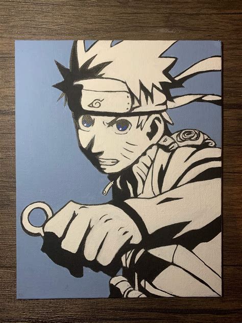 Naruto Acrylic Canvas Painting Naruto Amino