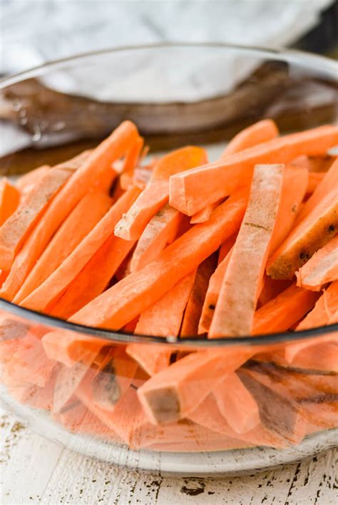 Can i cut raw sweet potatoes into fries and freeze them to bake later on? Crispy Baked Sweet Potato Fries with Dipping Sauces | Linger