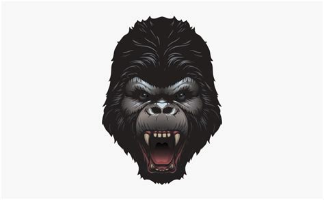 Clip Art Printed Vinyl Scary Screaming Gorilla Avatar Ps4 Hd Png