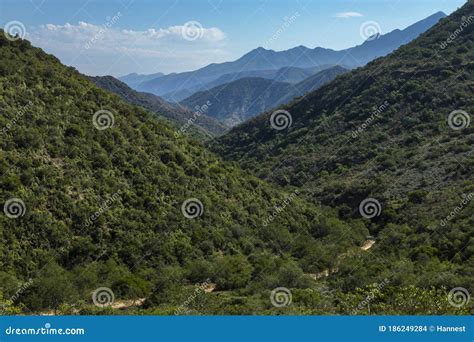 Green Valley And Blue Mountains In Baviaanskloof Stock Photo Image Of