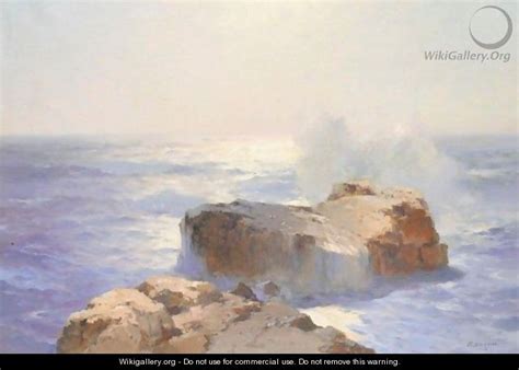 Seascape With Rocks Aleksei Vasilievich Hanzen The