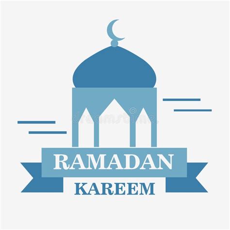 Ramadhan Kareem`s Greeting Designs Banner Template Stock Illustration