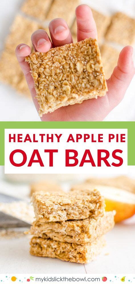 Healthy Apple Oat Bars Recipe Granola Bar Recipe Easy Healthy