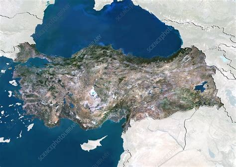 Turkey Satellite Image Stock Image C Science Photo Library