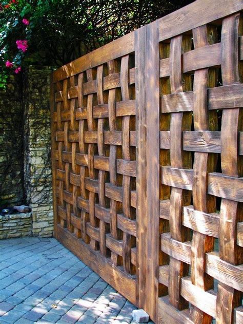 45 Famous Privacy Fence Ideas Privacy Fence Designs Fence Decor