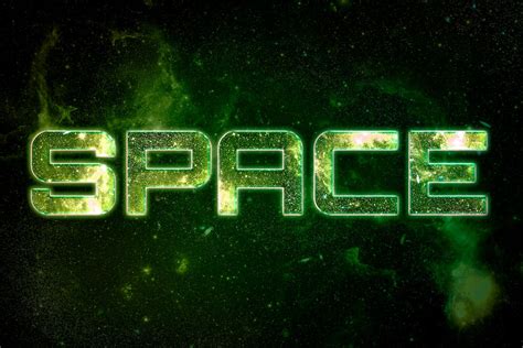 Space Word Galaxy Effect Typography Free Photo Rawpixel
