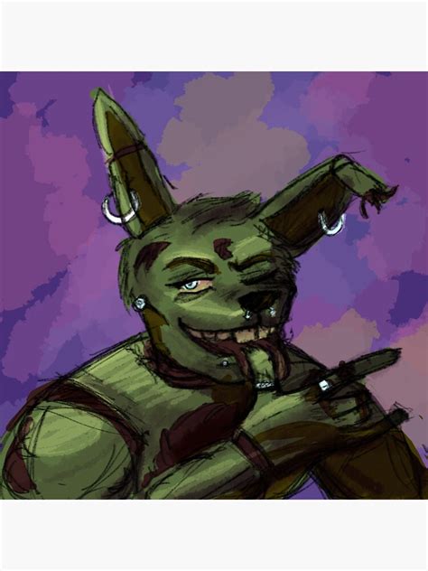 Springtrap FNAF Sticker For Sale By Sluggymelons Redbubble