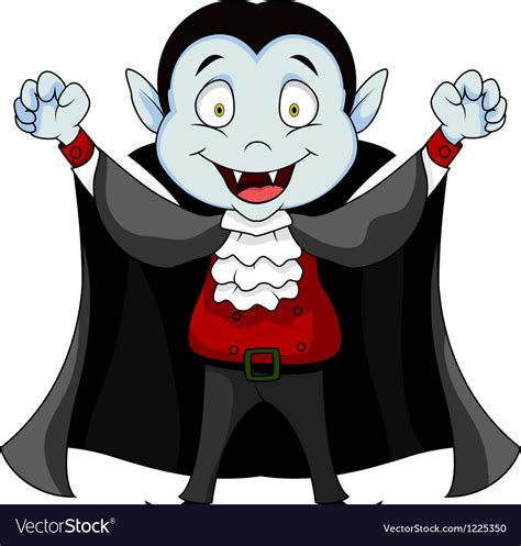 Funny Vampire Cartoon Royalty Free Vector Image