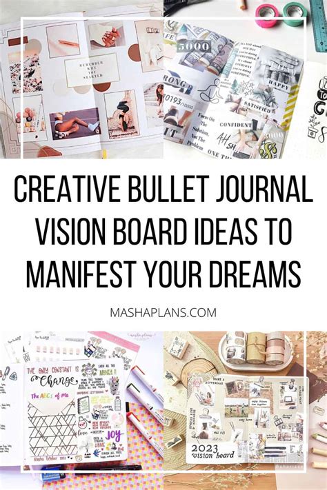 9 Creative Bullet Journal Vision Board Ideas To Manifest Your Dreams
