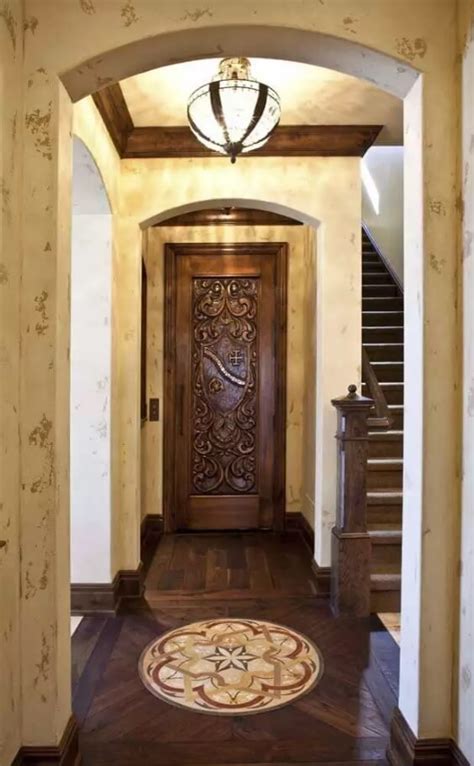 Carved Wooden Door As Piece Of Art In Your Interior