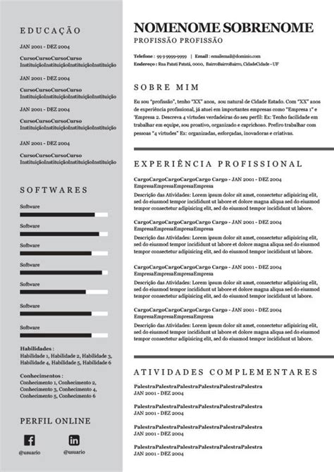Modelo 35 Currículo No Word Para Baixar Feito Por Profissionais