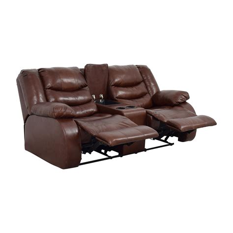 Shop for under $1,000, $500 and $300. 90% OFF - Ashley Furniture Ashley Furniture Brown Leather ...