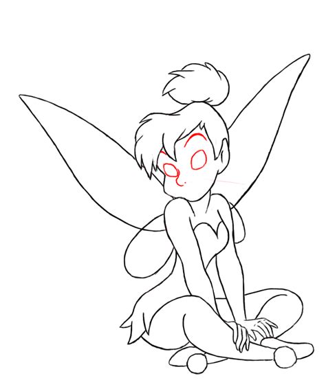 How To Draw Tinkerbell Draw Central