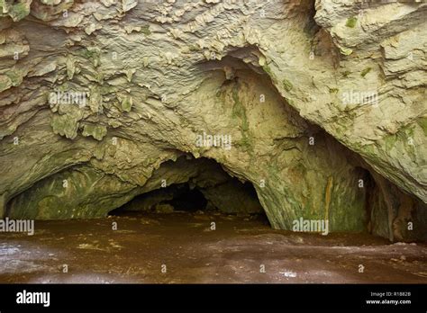 Entrance Of A Cave In Limestone Mountains Stock Photo Alamy