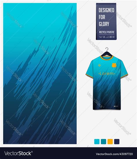 Soccer Jersey Fabric Design Brush Stroke Pattern Vector Image
