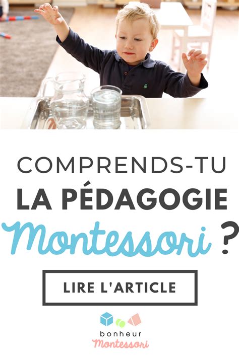 Comprends Tu La Pédagogie Montessori Pédagogie Montessori Pédagogie