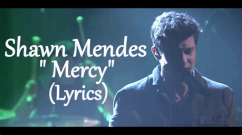 Shawn Mendes Mercy Acústico Lyrics Youtube