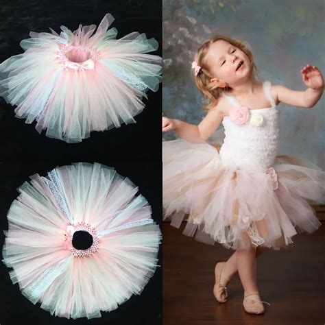 Lovely Baby Girls Lace Tutu Skirts Infant Crochet Tulle Skirt Ballet