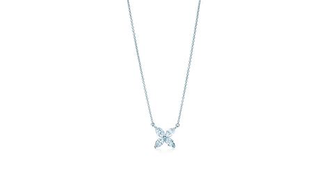 Tiffany Victoria® Pendant In Platinum With Diamonds Large Tiffany And Co