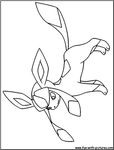 Pokemon Glaceon Coloring Pages At Free Printable