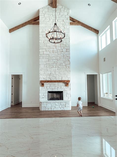 White Fireplace Design Vaulted Ceilings Vaulted Ceiling Living Room