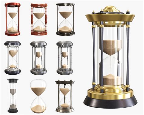 Sandglass Hourglass With Sand In It 3d Model Collection Cgtrader