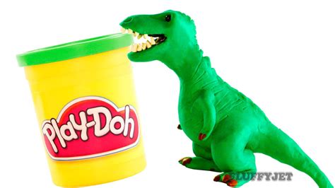 Dinosaurs Play Doh Stop Motion T Rex Dinosaur Animation Tyrannosaurus