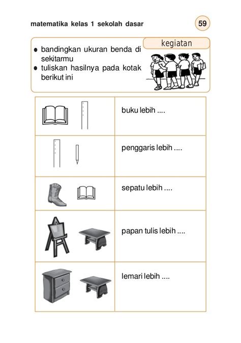 Scontoh Soal Matematika Kls 1 Materi Pengukuran Satuan Tak Baku