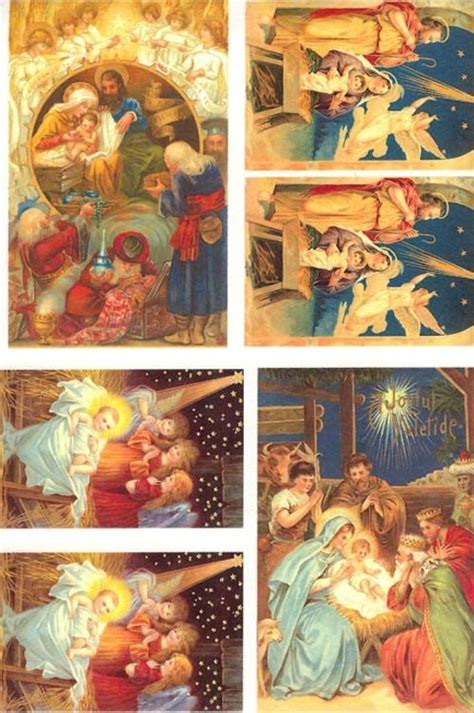 Made In Italy Nativity Scenes Decoupage Sheet Rice Paper Decoupage