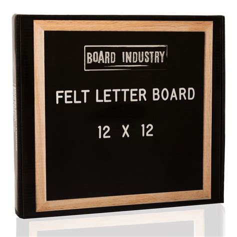 Modern Retro Black Felt Letter Board 12x12 Perfect Home Décor